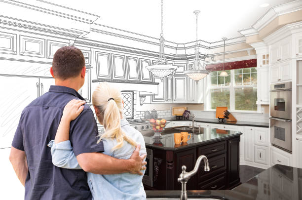 Professional Cabinet Installation technician working in Bedford, TX